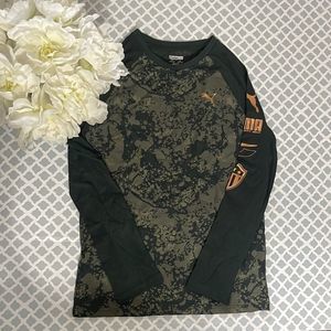NWOT Boy’s Puma Long Sleeve T-Shirt Size Large (14-16) black gray